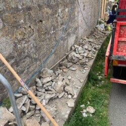 Brickwork removal before