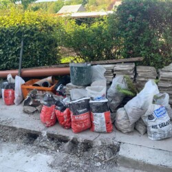 Builders waste before
