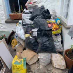 Builders waste before